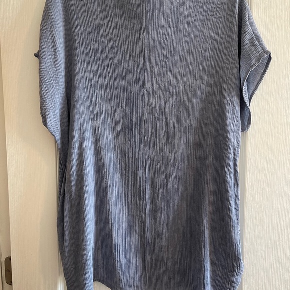 BluHeaven Blue/Gray Crepe Top - Picture 7 of 11